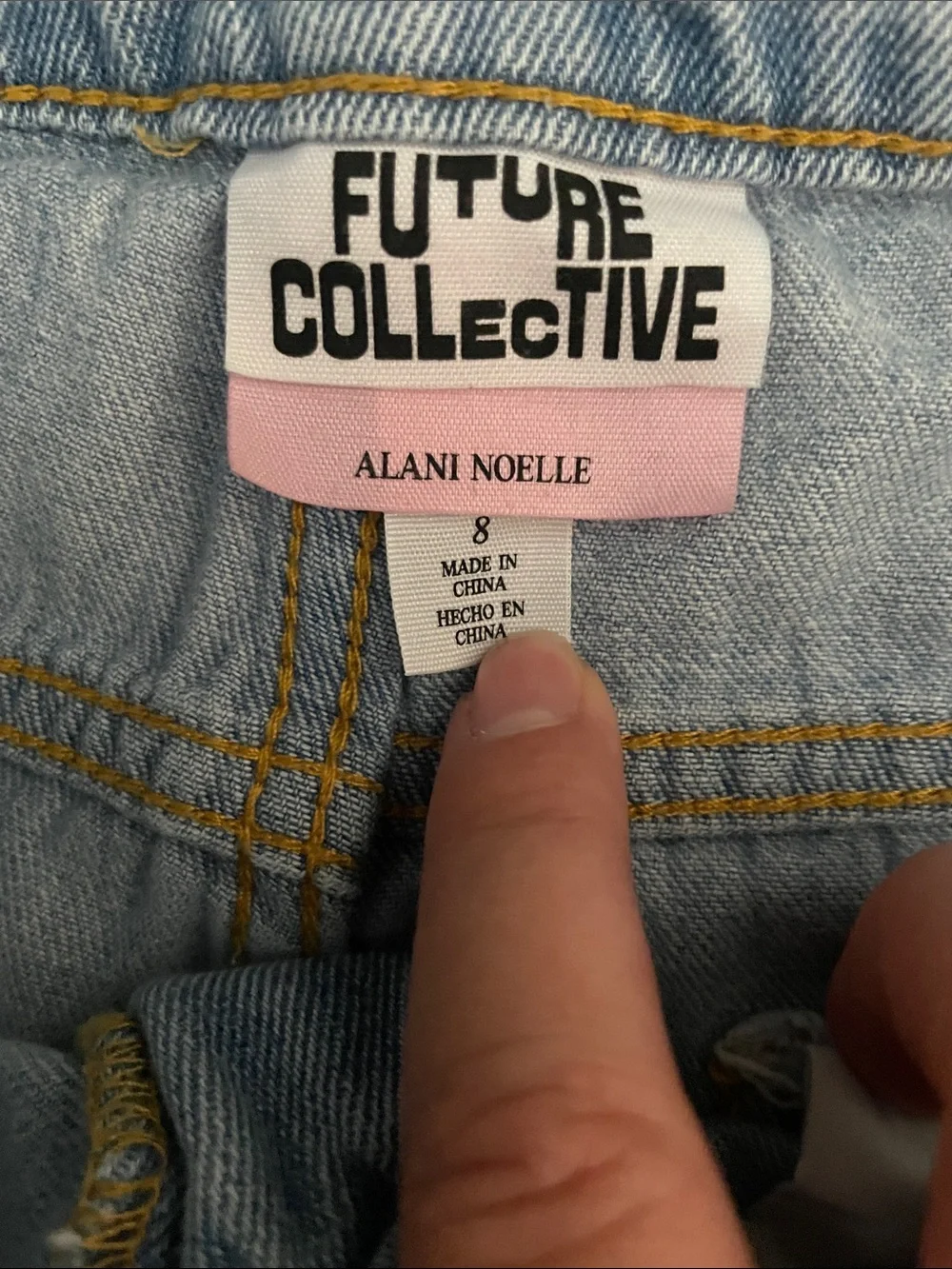 PacSun Pale Pink High-Rise Denim Shorts and future collective long short bundle
